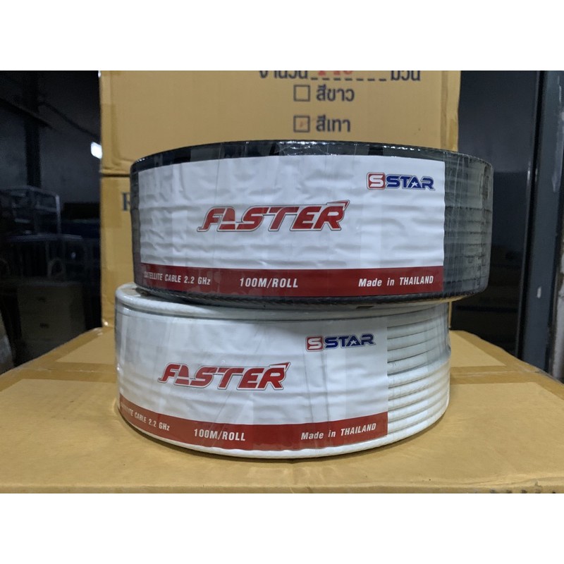 PSI สาย RG6 สำหรับติดตั้งจานดาวเทียม สายrg6 ชิล60 3