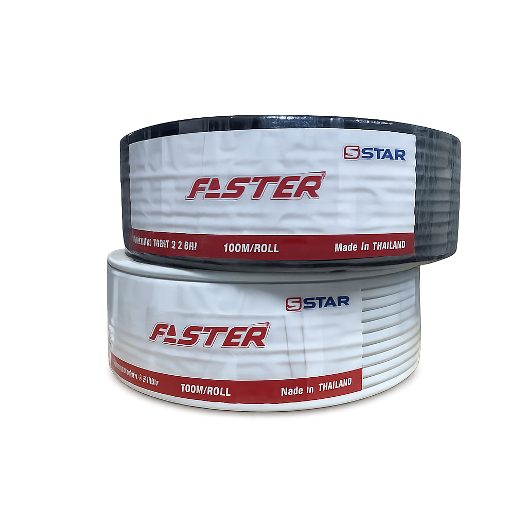 PSI สาย RG6 สำหรับติดตั้งจานดาวเทียม สายrg6 ชิล60 4